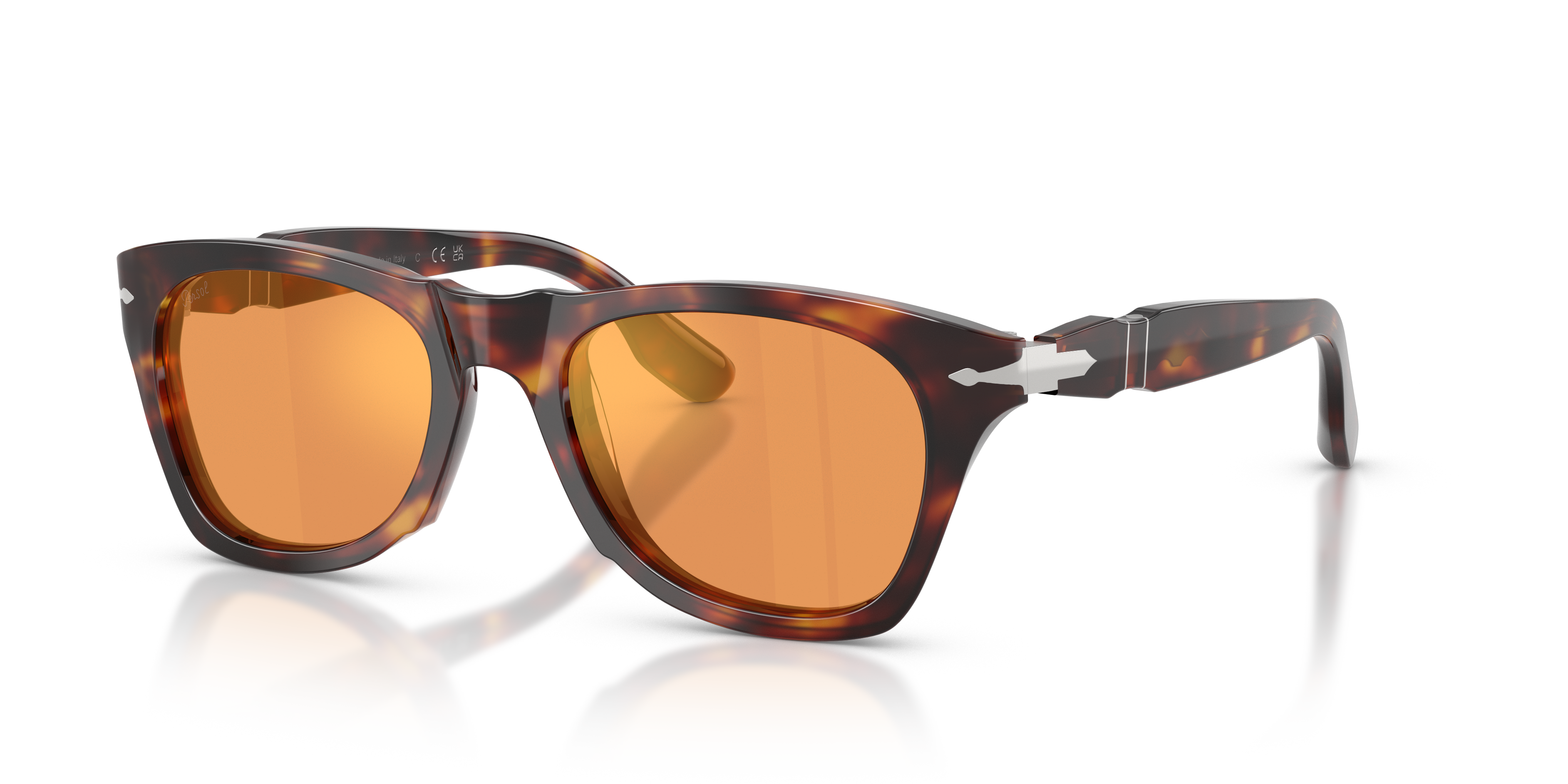 Persol PO8001S with Havana Frame and Orange Lenses | Persol® US