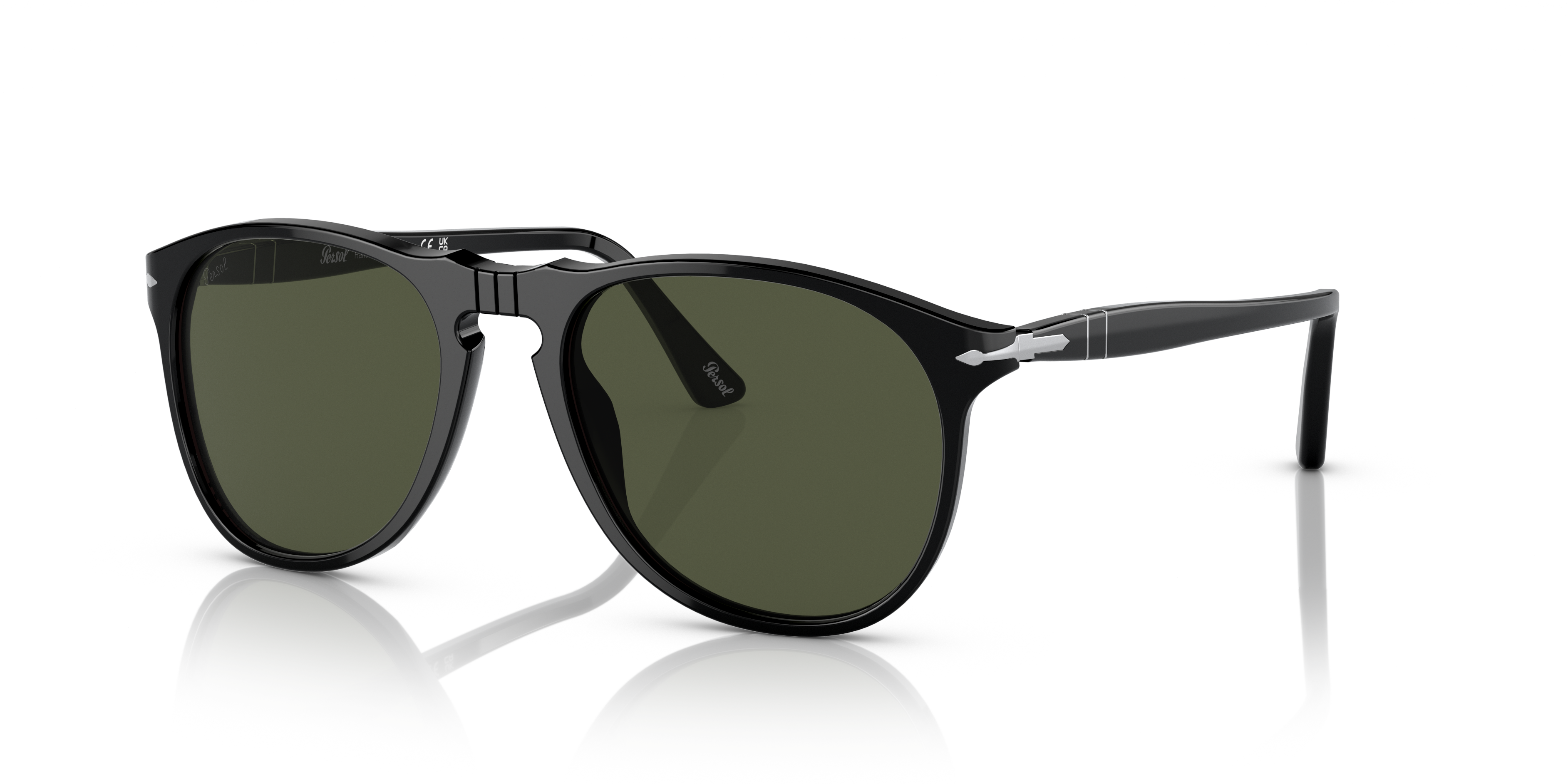 小物 Persol 9649s Men Sun Glasses Persol PO9649S with Black Frame and Green Lenses | Persol® US