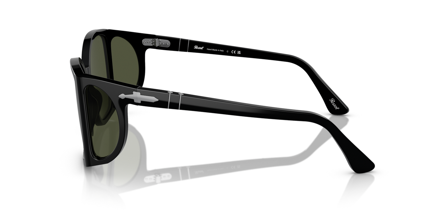 Persol PO0005 with Black Frame and Green Lenses - Image 1