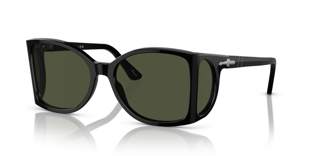 Persol PO0005 avec Monture Noir et Verres Vert - Image 1