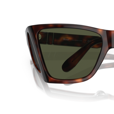 Persol PO0009 with Havana Frame and Green Lenses – Variant Image