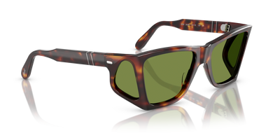 Persol PO0009 with Havana Frame and Green Lenses - Image 3