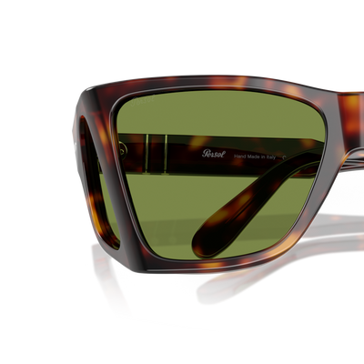 Persol PO0009 avec Monture Havana et Verres Vert – Image variante