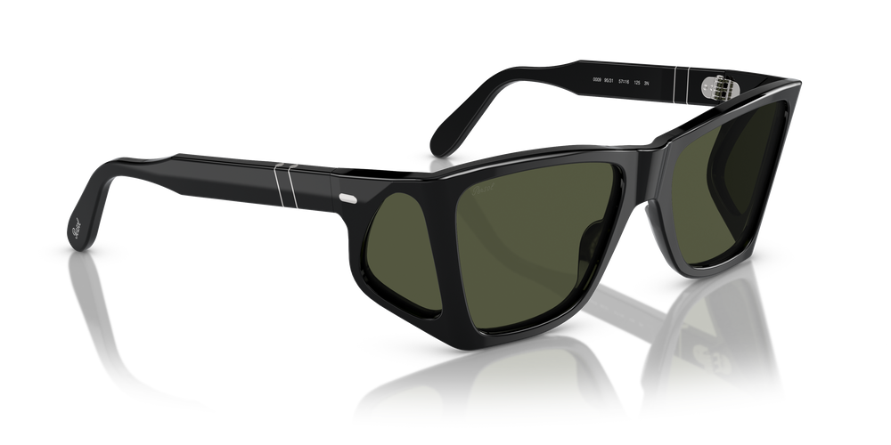 Persol PO0009 con Montatura Nero e Lenti Verde - Immagine 3
