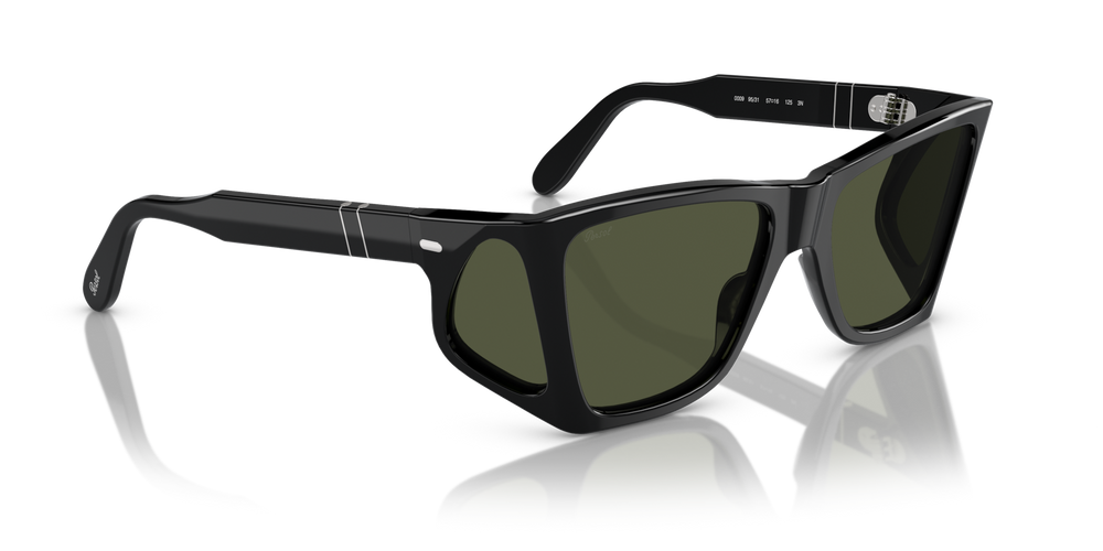 Persol PO0009 with Black Frame and Green Lenses - Image 3