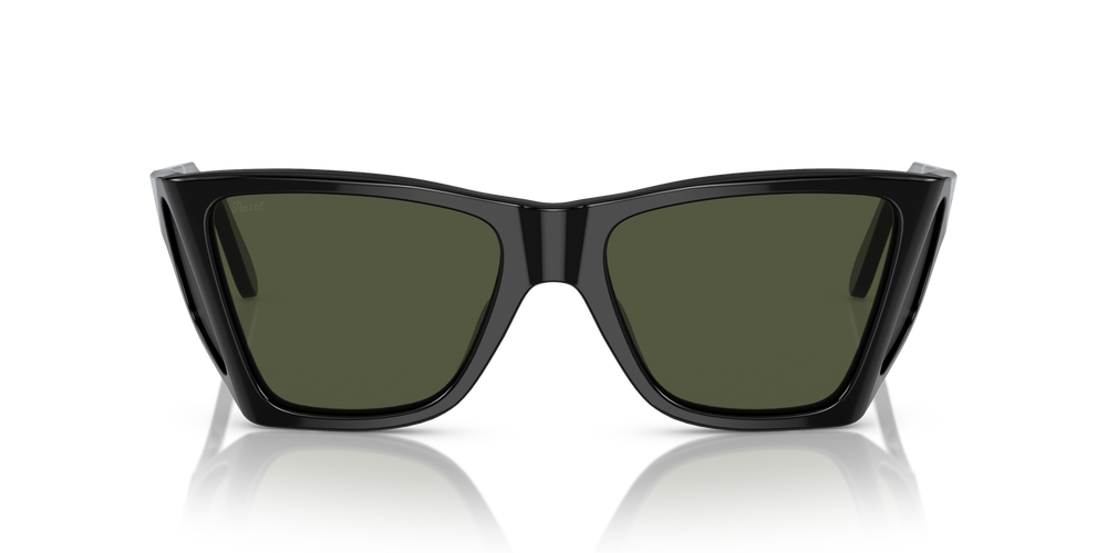 Persol PO0009 with Black Frame and Green Lenses - Image 2