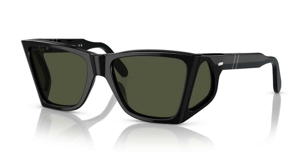 Persol PO0009 con Montatura Nero e Lenti Verde - Immagine 1