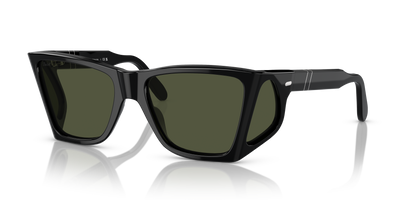 Persol PO0009 con Montatura Nero e Lenti Verde - Immagine 1
