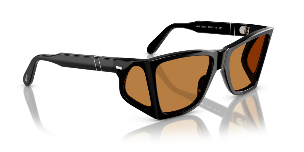 Persol PO0009 with Black Frame and Yellow Lenses - Image 3
