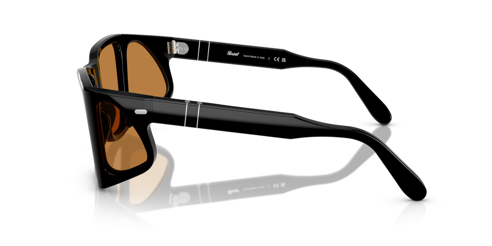 Persol PO0009 with Black Frame and Yellow Lenses - Image 4