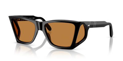Persol PO0009 with Black Frame and Yellow Lenses - Image 1