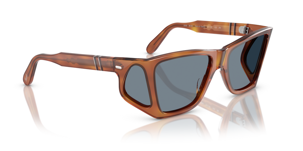 Persol PO0009 with Terra Di Siena Frame and Blue Lenses - Image 3
