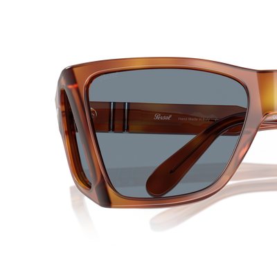 Persol PO0009 with Terra Di Siena Frame and Blue Lenses – Variant Image