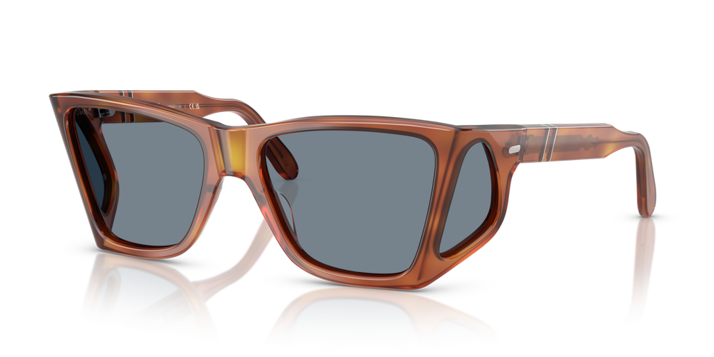 Persol PO0009 with Terra Di Siena Frame and Blue Lenses - Image 1