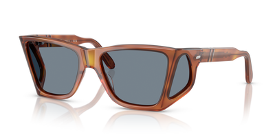 Persol PO0009 with Terra Di Siena Frame and Blue Lenses - Image 1