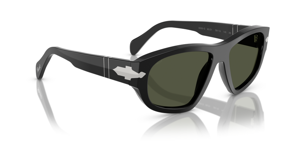 Persol PO0050S mit Schwarz Gestell und Grün Gläsern - Bild 3