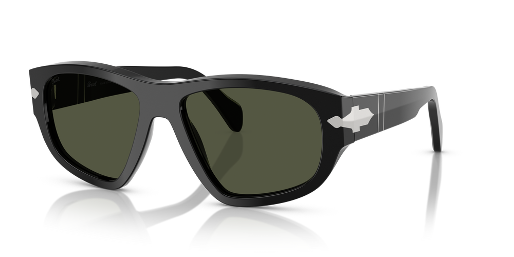 Persol PO0050S mit Schwarz Gestell und Grün Gläsern - Bild 1