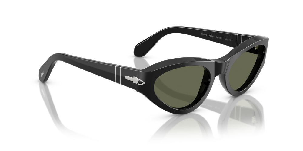 Persol PO0052S with Black Frame and Green Lenses - Image 3