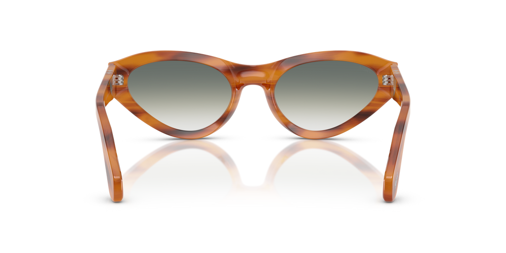 Persol PO0052S with Striped Brown Frame and Green Lenses - Image 5