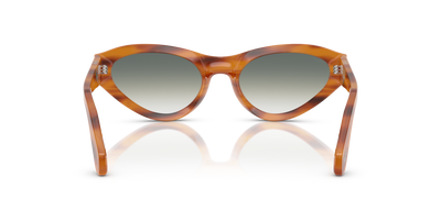 Persol PO0052S with Striped Brown Frame and Green Lenses - Image 5