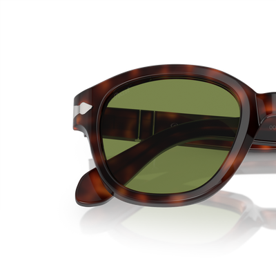 Persol PO0060S with Havana Frame and Green Lenses – Variant Image