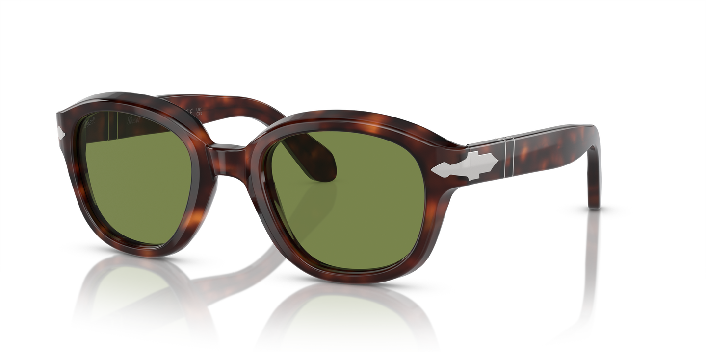 Persol PO0060S with Havana Frame and Green Lenses - Image 1