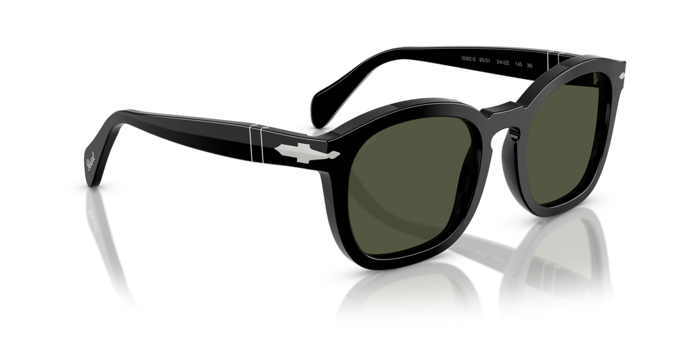 Persol PO0082S mit Schwarz Gestell und Grün Gläsern - Bild 3