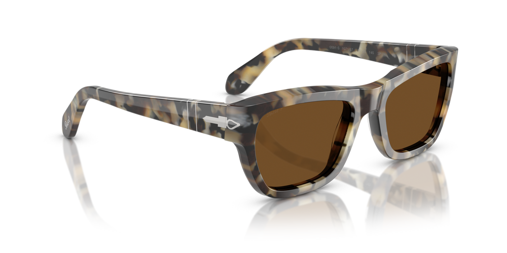 Persol PO0091S com armação Tartaruga Castanho e lentes Castanho - Imagens 3