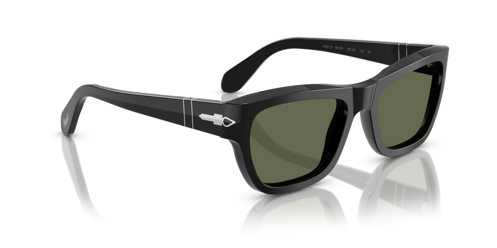 Persol PO0091S with Black Frame and Green Lenses - Image 3