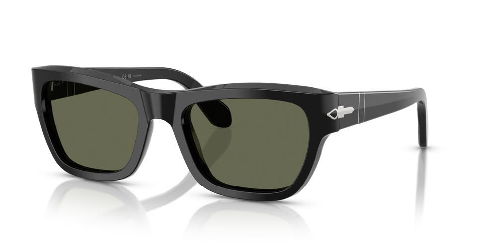 Persol PO0091S with Black Frame and Green Lenses - Image 1