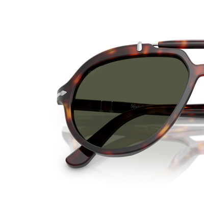 Persol PO0202S - Senna Series with Havana Frame and Green Lenses – Variant Image
