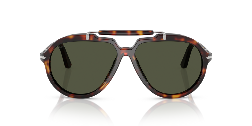Persol PO0202S - Senna Series with Havana Frame and Green Lenses - Image 2