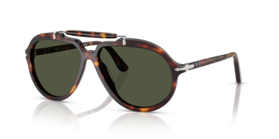 Persol PO0202S - Senna Series with Havana Frame and Green Lenses - Image 1