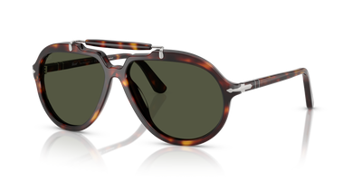 Persol PO0202S - Senna Series with Havana Frame and Green Lenses - Image 1