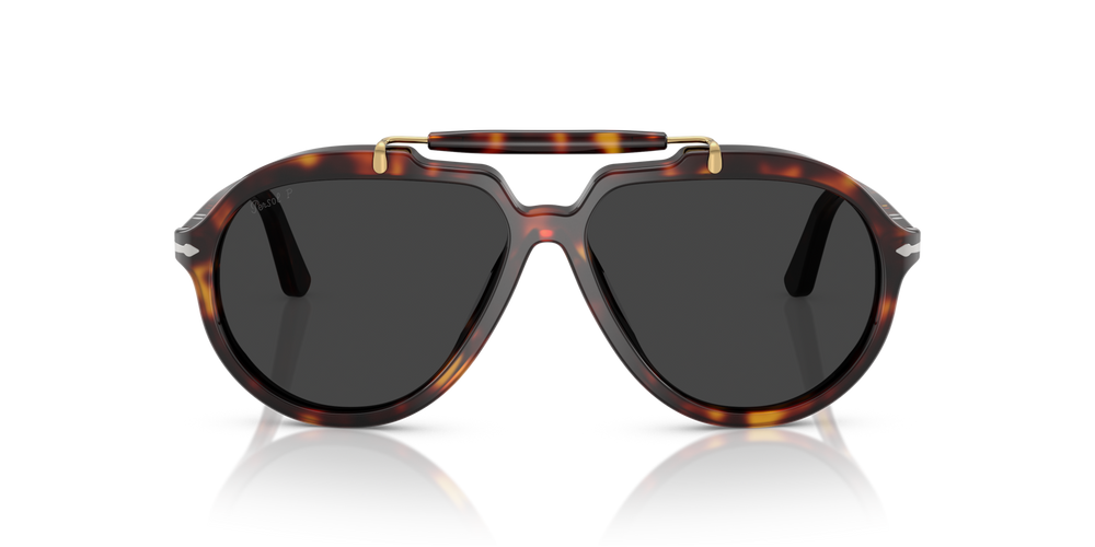 Persol PO0202S - Senna Series with Havana Frame and Black Lenses - Image 2