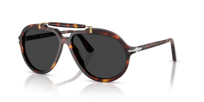 Persol PO0202S - Senna Series with Havana Frame and Black Lenses - Image 1
