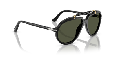 Persol PO0202S - Senna Series mit Schwarz Gestell und Grün Gläsern - Bild 3