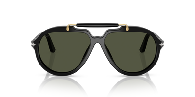 Persol PO0202S - Senna Series mit Schwarz Gestell und Grün Gläsern - Bild 2