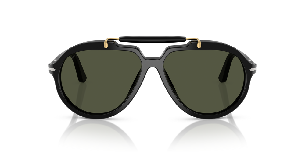 Persol PO0202S - Senna Series mit Schwarz Gestell und Grün Gläsern - Bild 2