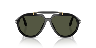 Persol PO0202S - Senna Series mit Schwarz Gestell und Grün Gläsern - Bild 2
