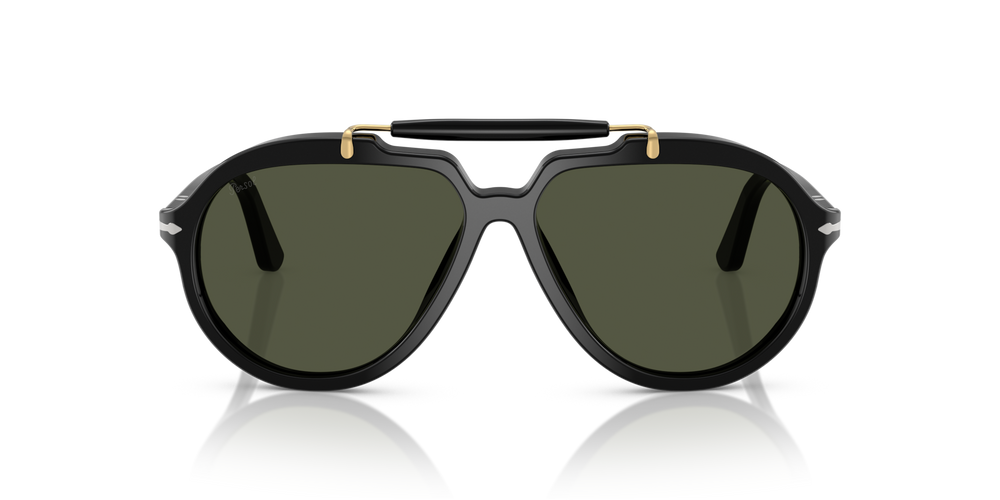 Persol PO0202S - Senna Series with Black Frame and Green Lenses - Image 2