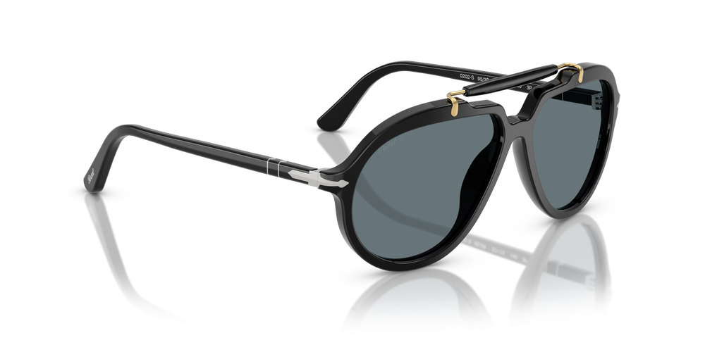 Persol PO0202S - Senna Series with Black Frame and Blue Lenses - Image 3