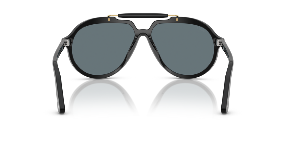 Persol PO0202S - Senna Series with Black Frame and Blue Lenses - Image 5