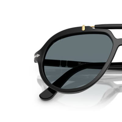 Persol PO0202S - Senna Series with Black Frame and Blue Lenses – Variant Image