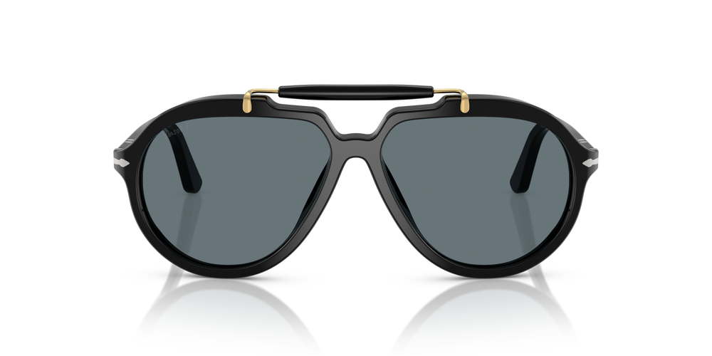 Persol PO0202S - Senna Series with Black Frame and Blue Lenses - Image 2