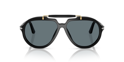 Persol PO0202S - Senna Series with Black Frame and Blue Lenses - Image 2