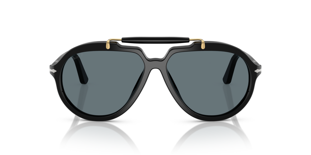 Persol PO0202S - Senna Series with Black Frame and Blue Lenses - Image 2