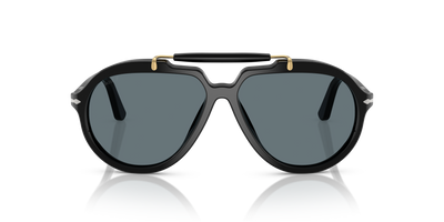 Persol PO0202S - Senna Series with Black Frame and Blue Lenses - Image 2