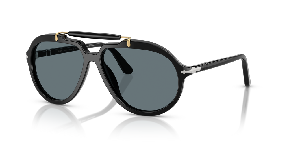 Persol PO0202S - Senna Series mit Schwarz Gestell und Blau Gläsern - Bild 1