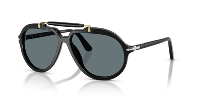 Persol PO0202S - Senna Series mit Schwarz Gestell und Blau Gläsern - Bild 1